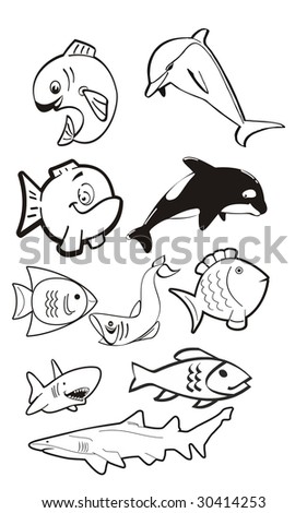 Killer Fish Cartoon
