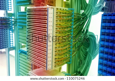 Network Cables Patch Panel And Switch Stock Photo 110075246 : Shutterstock