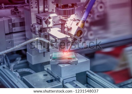 soldering iron tips of automated manufacturing soldering and assembly pcb board