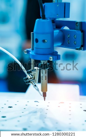 soldering for printed and assembly electric circuit board ( PCB ) at factory