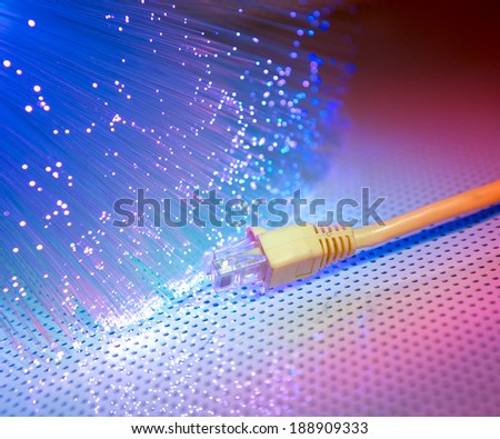 fiber optical with network cable