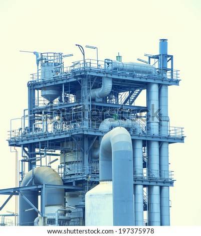 Refinery industrial plant with Industry boiler