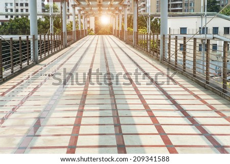 urban city architectural platform bridge