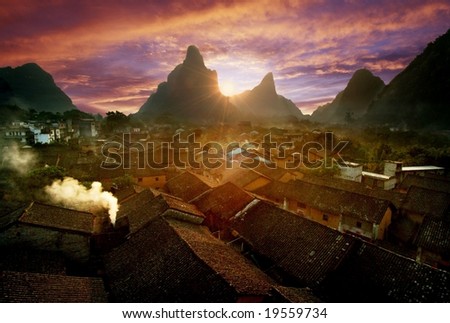 a place of historic interest in china guangxi huangyao