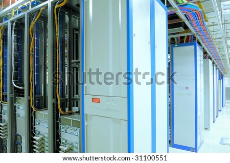 shot of network cables and servers in a technology data center Look at my gallery for more center.