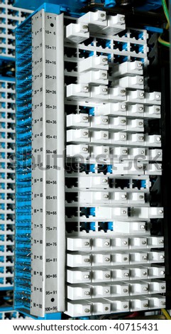 shot of network cables and servers in a technology data center(See more network cables and servers backgrounds in my portfolio).