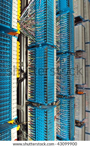shot of network cables and servers in a technology data center(See more network cables and servers backgrounds in my portfolio).