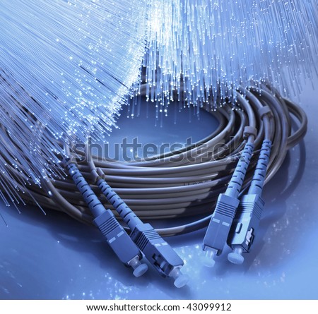 network cable closeup with fiber optical background more in my portfolio