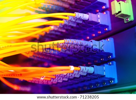 servers and hardwares in an internet data center