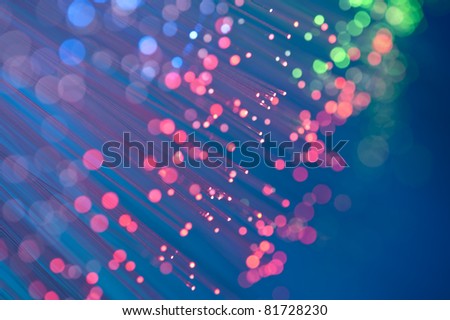 Abstract Internet technology fiber optic background