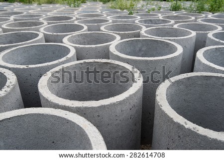 round cement tunnel for construction