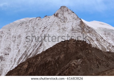The north face of the Mont Blanc de Cheilon near the italian border