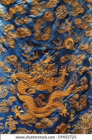 Traditional clothes pattern, Chinese dragon
