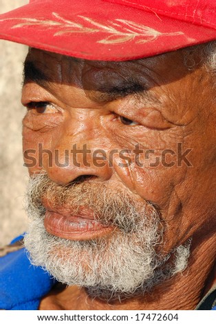 old brown man from Africa