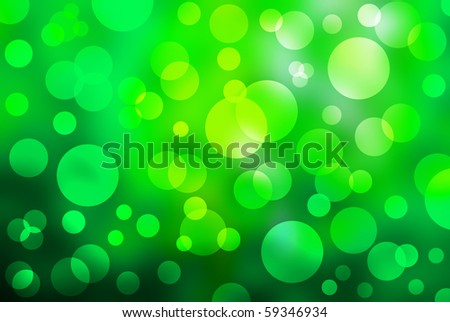 Green circles - abstract background