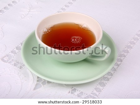 Teacup with tea