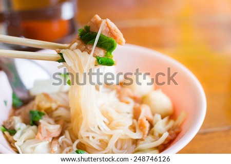 noodle of thai food style