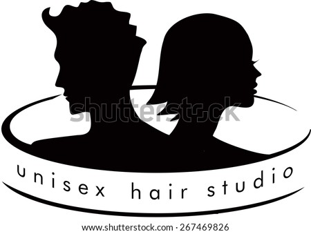 Unisex Hair Salon Stock Vector 267469826 : Shutterstock