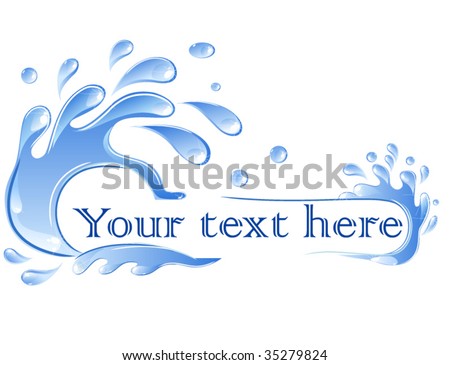 Clip Art Water Splash. stock vector : Water splash