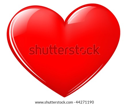 picture of valentine heart. shiny Valentine heart