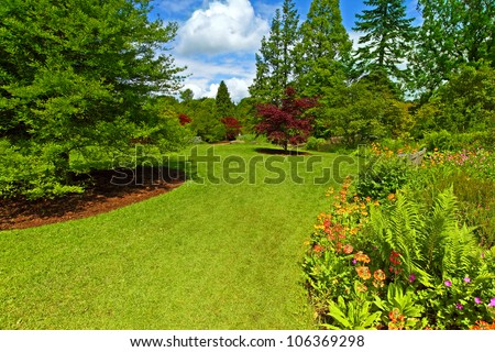 Garden landscaping, Srpingtime