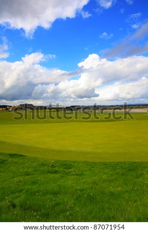 Golf course in St Andrews, Scotland