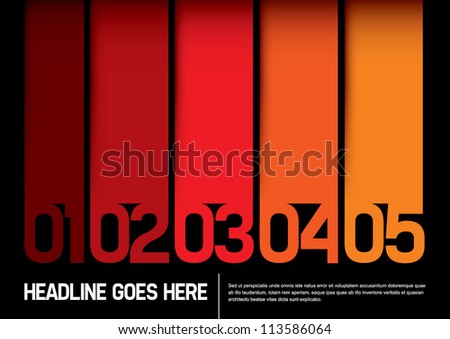 vector of abstract color chart and layout vector of abstract color chart and layout