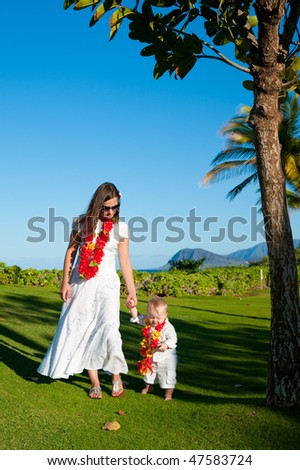 family vacation on Oahu, Hawaii