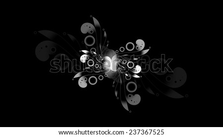 dark desktop wallpaper, swirl design light, gradient small