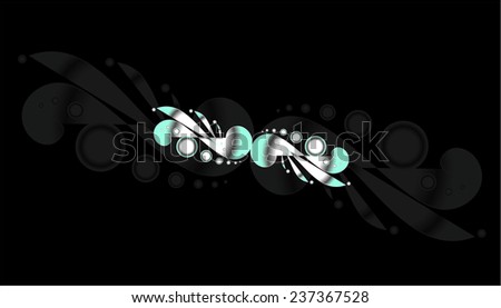 desktop wallpaper, swirl design light, blue black white gradient