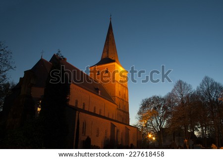 St. Vitus church in Elten. Elten is a German village but was part of the Netherlands between 1949 and 1963.