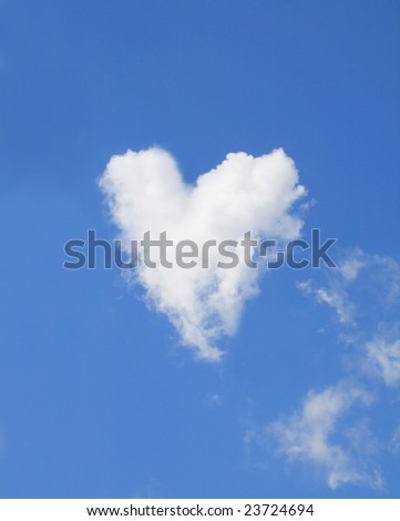 Heart shaped cloud