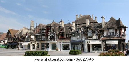 Timber framing houses in Deauville, France
