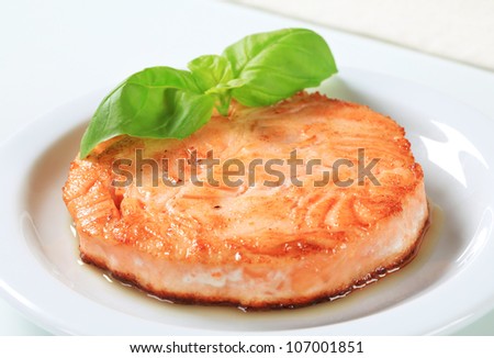 Pan-fried fish patty