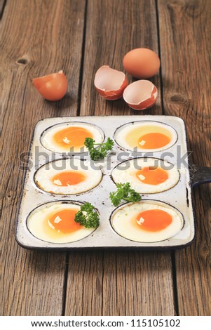 Fried eggs - sunny side up
