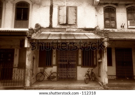 Old shop house, Malacca, Malaysia
