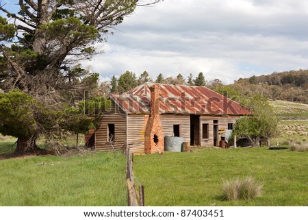 An abandoned old timber Country Hotel in rural Australia