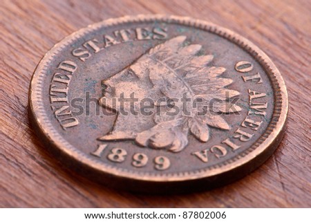 American Indian Head one cent coin, also known as an Indian Penny , was produced by the United States Mint from 1859 to 1909 at the Philadelphia Mint