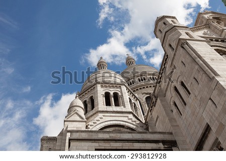 View of the Sacre Coeur (Sacred Heart) church, Paris, France