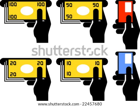 stock vector : ATM pictograms for signs, icons, posters etc.