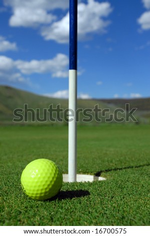 Close Up of a Golf Ball