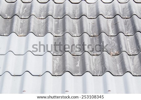 mixed old and new roof-tiles