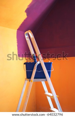 ladder in painting room