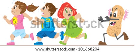 Peanut Allergy Stock Vector Illustration 101668204 : Shutterstock