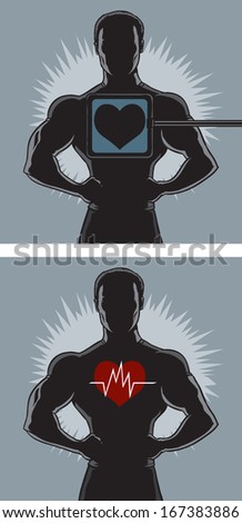 Healthy heart outline