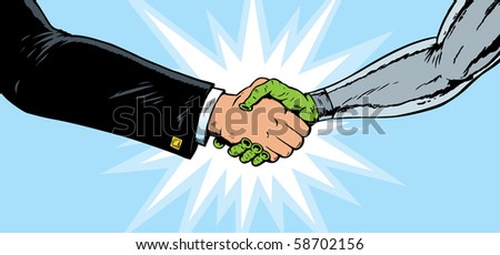 Alien Handshake