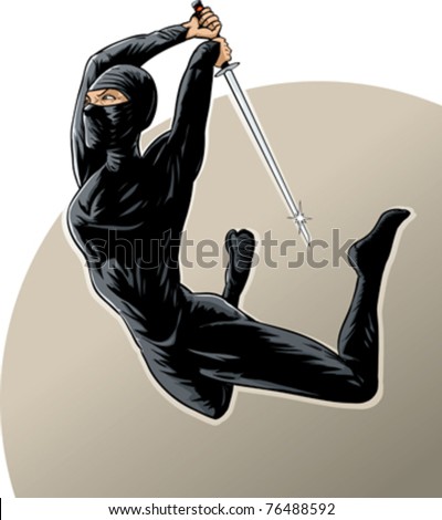 Cartoon Girl Ninja