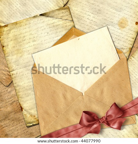 love letter background. stock photo : Love letter with