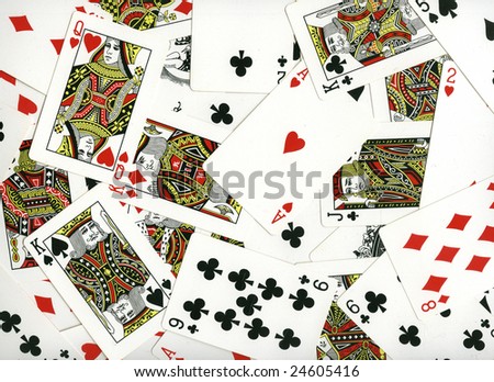 Playing cards. Background for you design