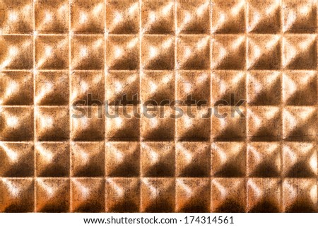Background of golden squares convex